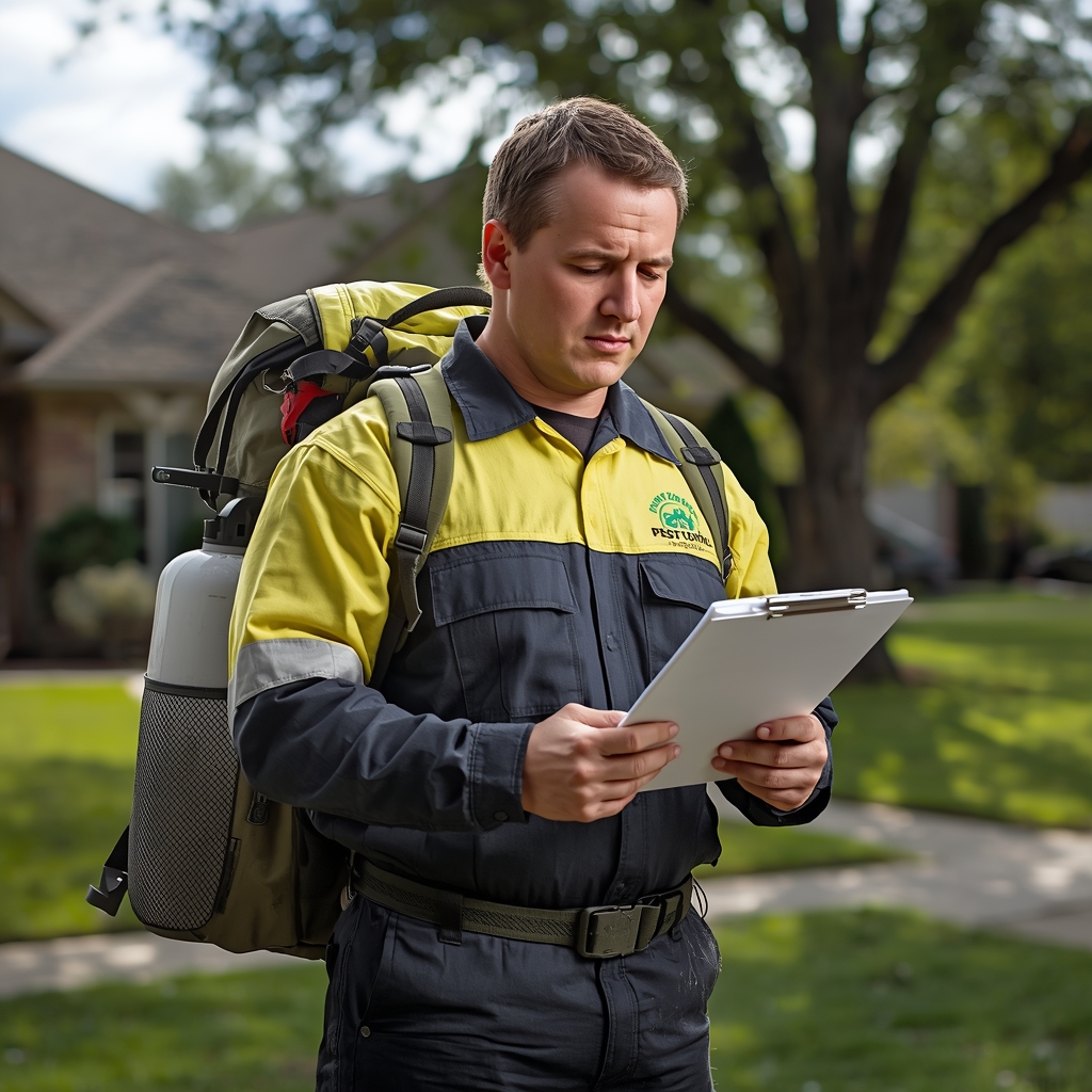 Licensed Bay Exterminator pest control technician providing professional extermination services in Bayside Queens NY