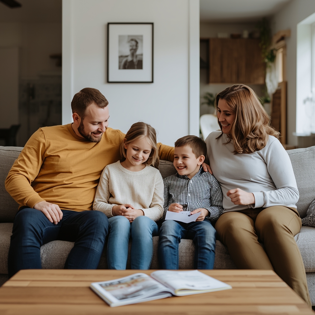 Satisfied Bayside family enjoying their pest-free home after professional extermination service